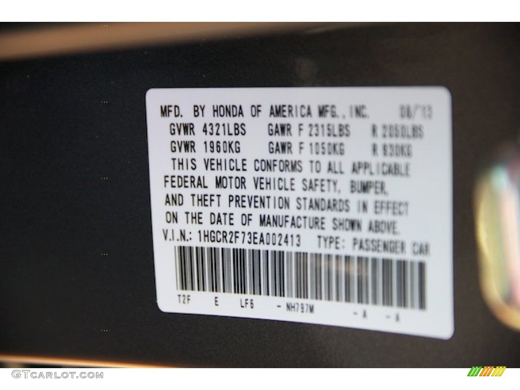 2014 Accord EX Sedan - Modern Steel Metallic / Black photo #21