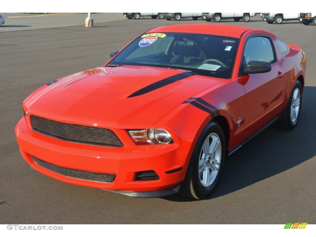 2012 Mustang V6 Coupe - Race Red / Charcoal Black photo #2