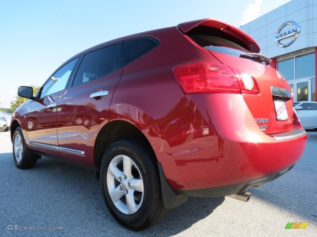 2013 Rogue S - Cayenne Red / Black photo #3