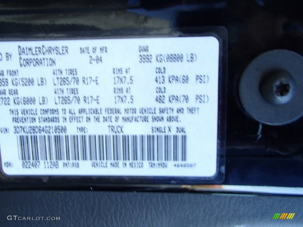 2004 Ram 2500 SLT Quad Cab 4x4 - Black / Dark Slate Gray photo #24