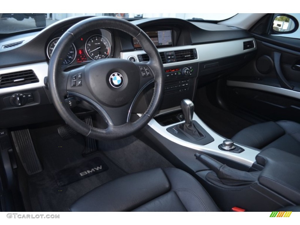 Black Interior 2007 BMW 3 Series 328i Coupe Photo #86494263