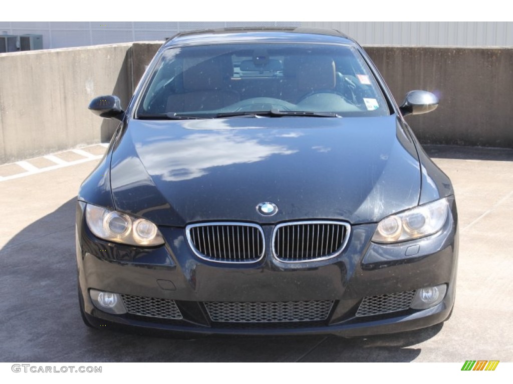 2008 3 Series 335i Convertible - Black Sapphire Metallic / Saddle Brown/Black photo #2