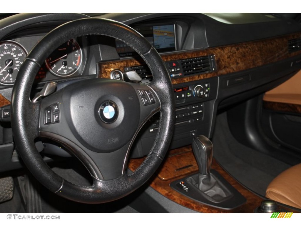 2008 3 Series 335i Convertible - Black Sapphire Metallic / Saddle Brown/Black photo #14