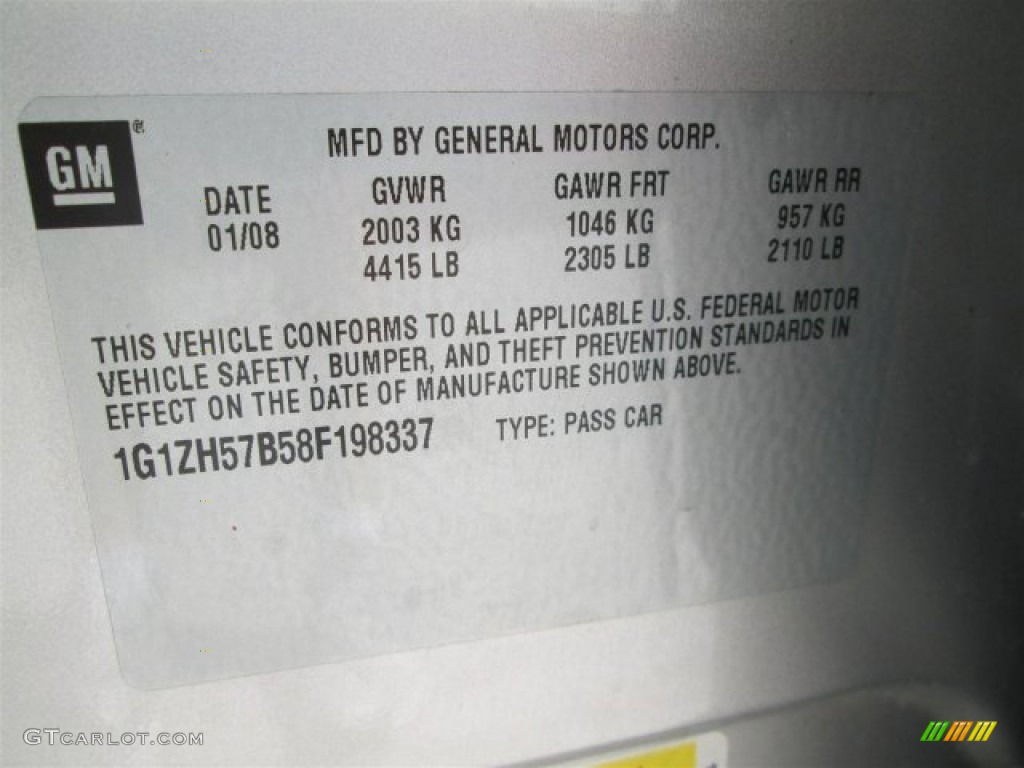 2008 Malibu LT Sedan - Silverstone Metallic / Titanium Gray photo #13