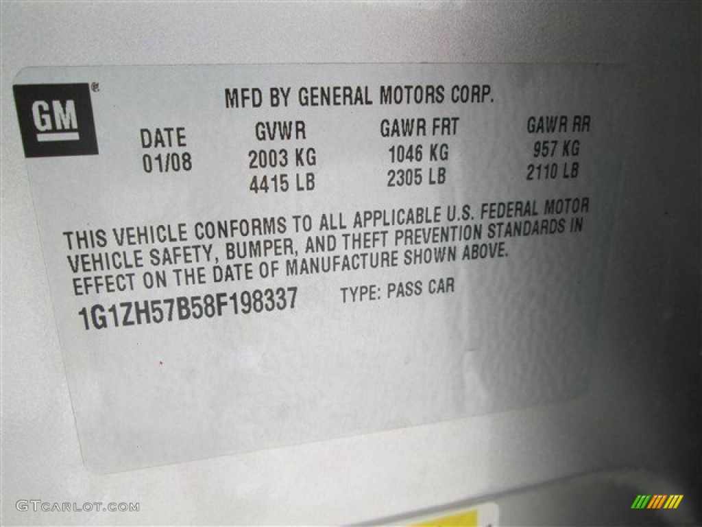 2008 Malibu LT Sedan - Silverstone Metallic / Titanium Gray photo #17