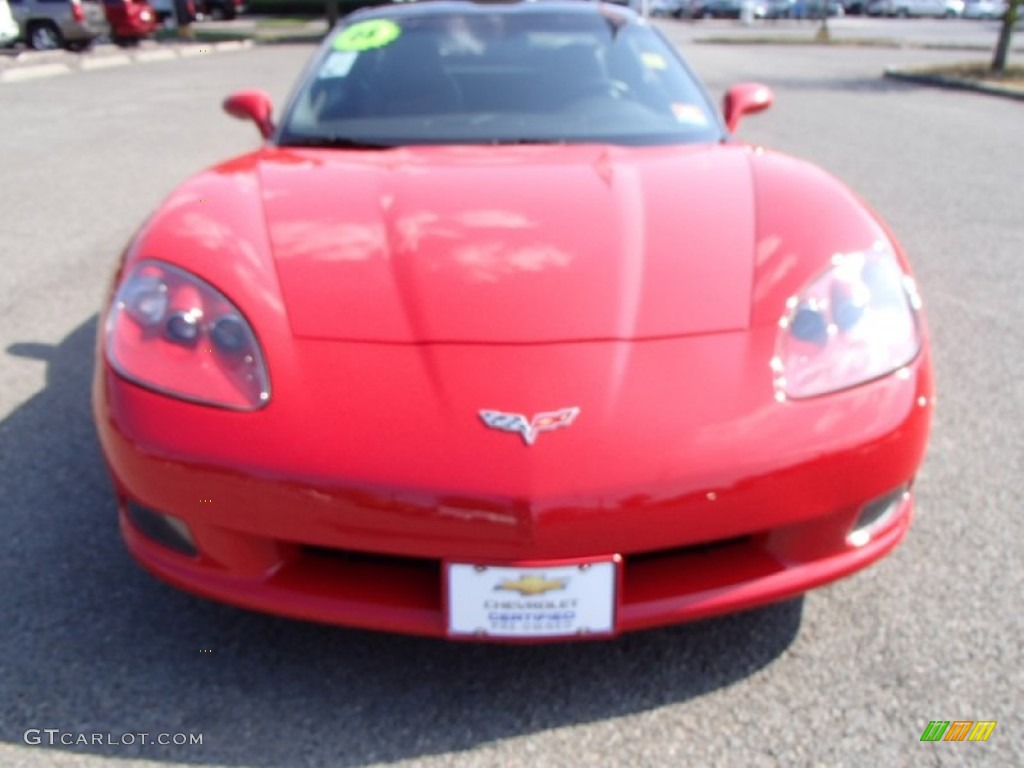 2008 Corvette Coupe - Victory Red / Ebony photo #2
