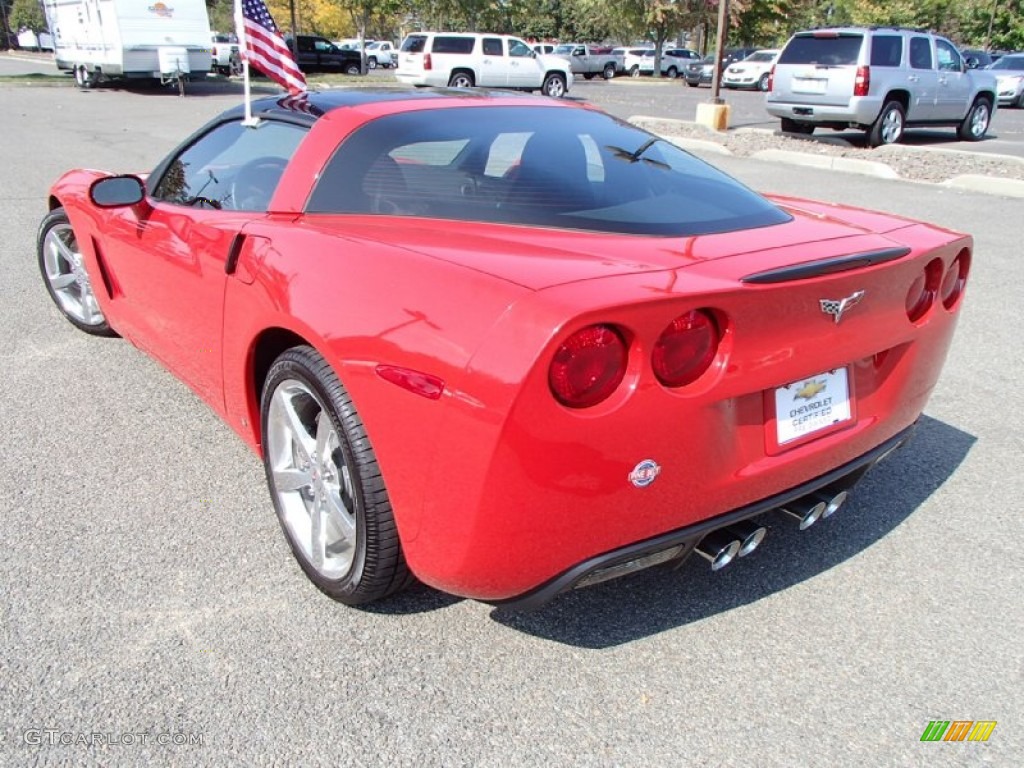 2008 Corvette Coupe - Victory Red / Ebony photo #9