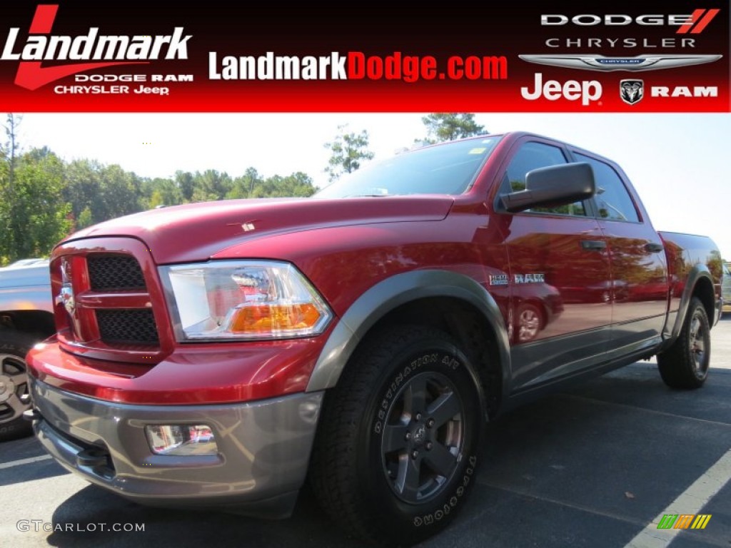 2009 Ram 1500 TRX Crew Cab - Inferno Red Crystal Pearl / Dark Slate/Medium Graystone photo #1