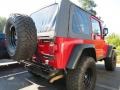 2005 Flame Red Jeep Wrangler Rubicon 4x4  photo #3