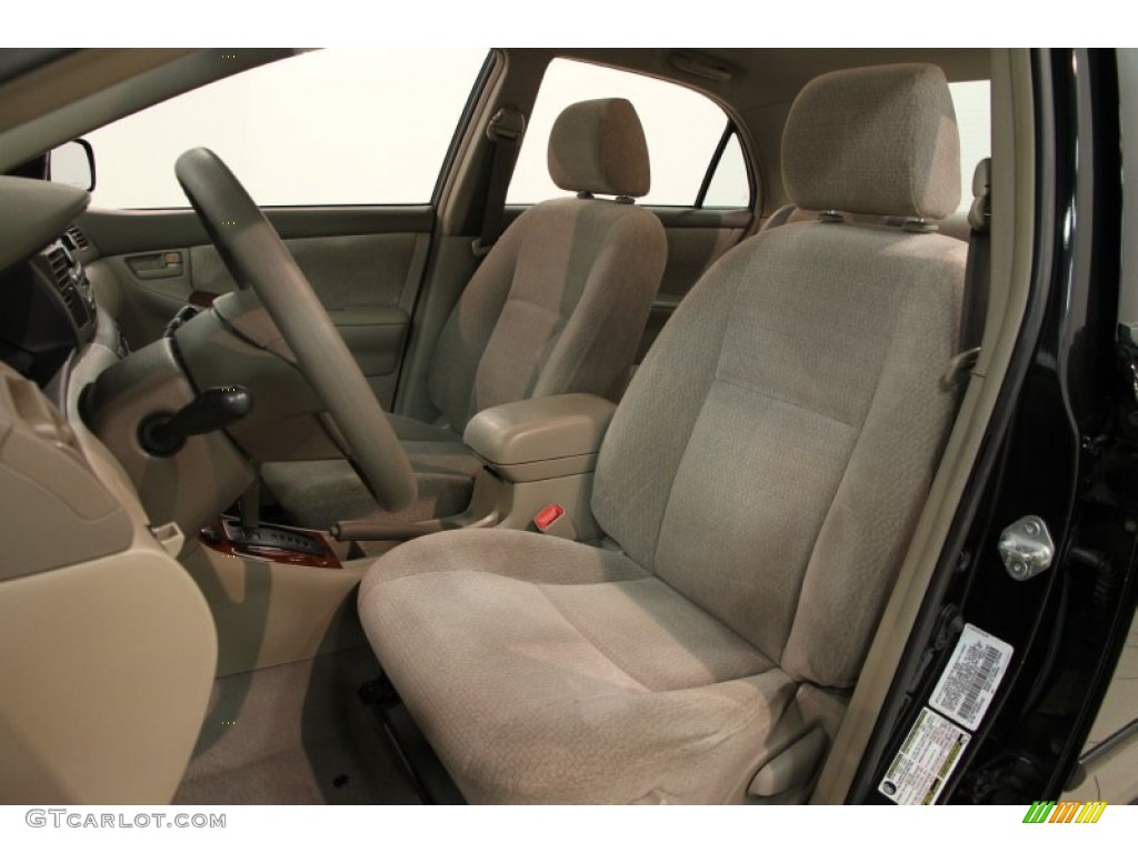 2004 Corolla LE - Black / Pebble Beige photo #5