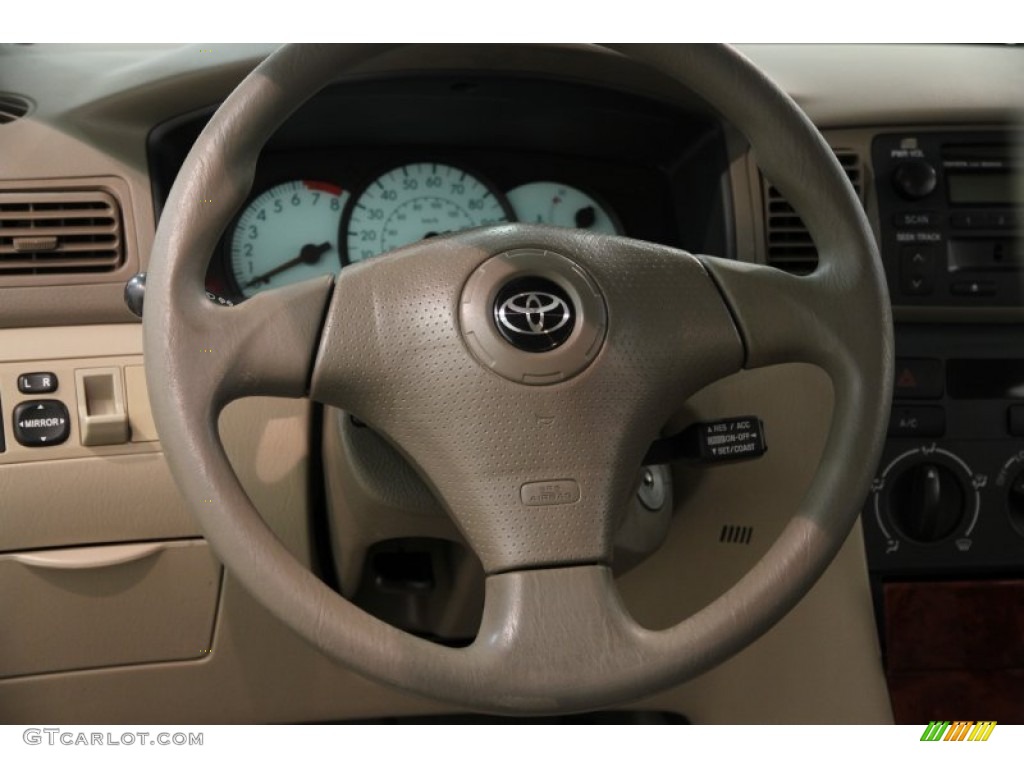 2004 Corolla LE - Black / Pebble Beige photo #6