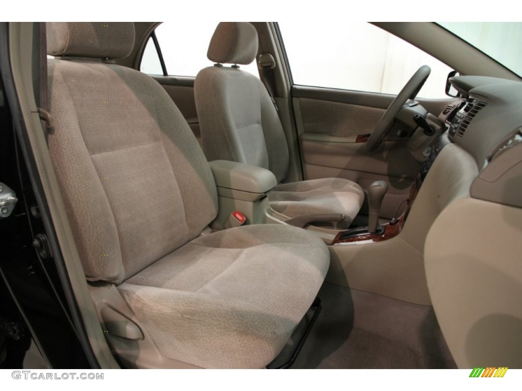 2004 Corolla LE - Black / Pebble Beige photo #10