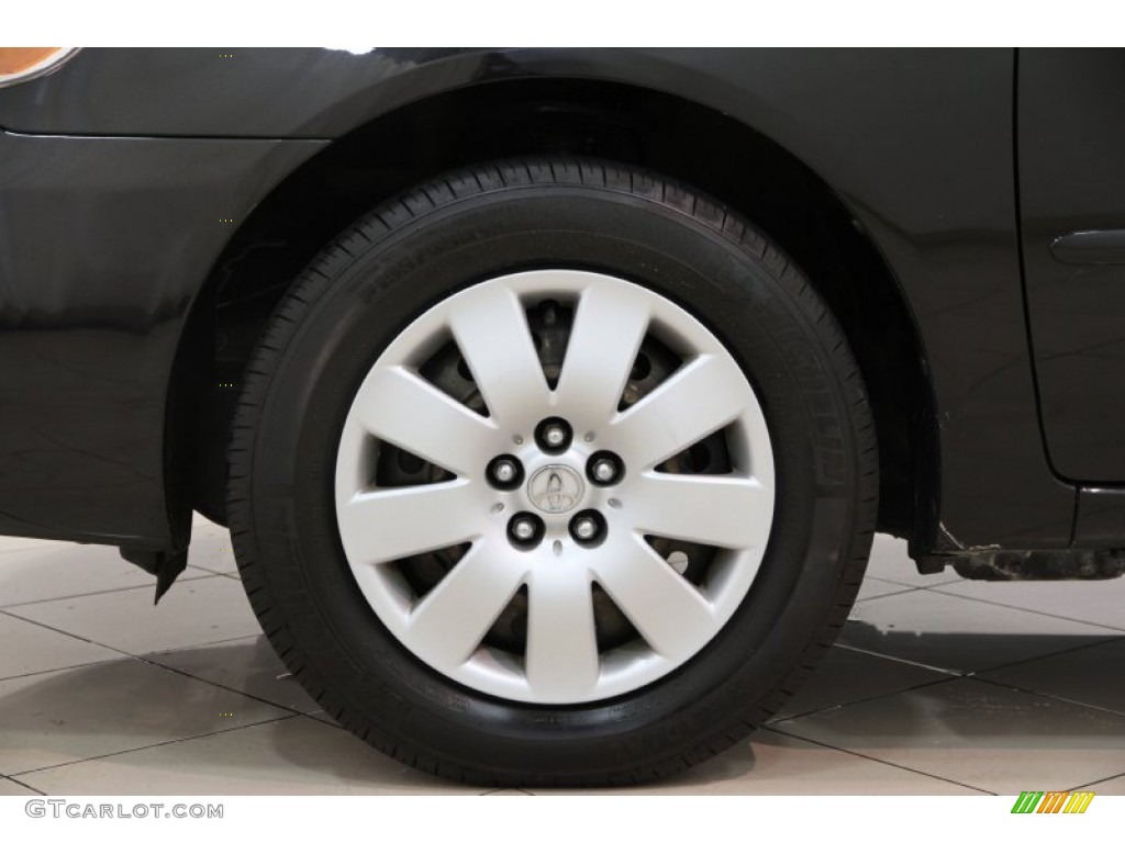 2004 Corolla LE - Black / Pebble Beige photo #15