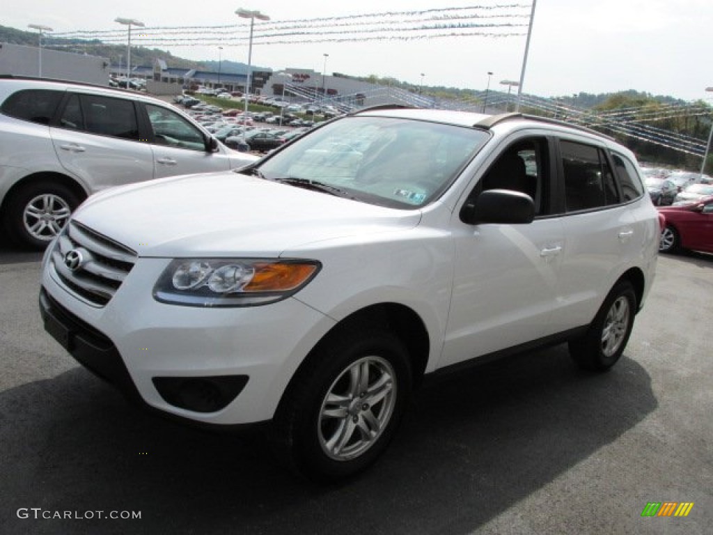 2012 Santa Fe GLS AWD - Glacier White / Gray photo #4