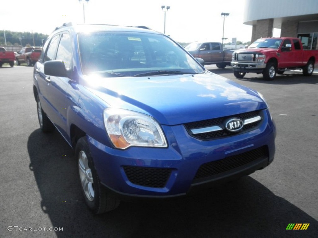 2009 Sportage LX - Smart Blue / Black photo #2