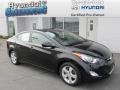 2012 Black Noir Pearl Hyundai Elantra GLS  photo #1