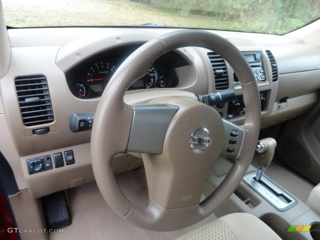 2007 Frontier SE King Cab 4x4 - Red Brawn / Desert photo #7