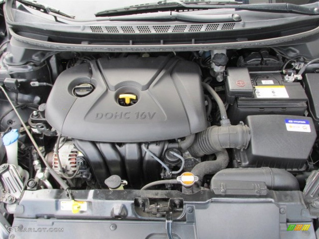 2012 Elantra GLS - Black Noir Pearl / Beige photo #10