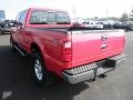 2010 Vermillion Red Ford F250 Super Duty Lariat Crew Cab 4x4  photo #26