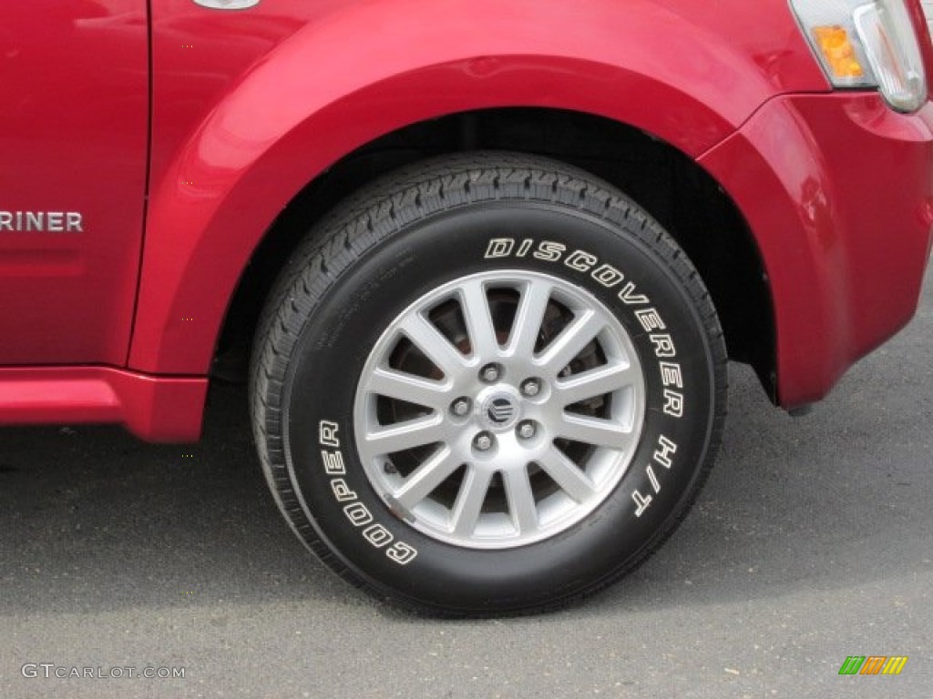 2008 Mariner V6 Premier 4WD - Vivid Red Metallic / Black photo #3