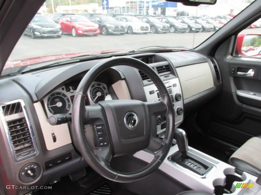 2008 Mariner V6 Premier 4WD - Vivid Red Metallic / Black photo #12