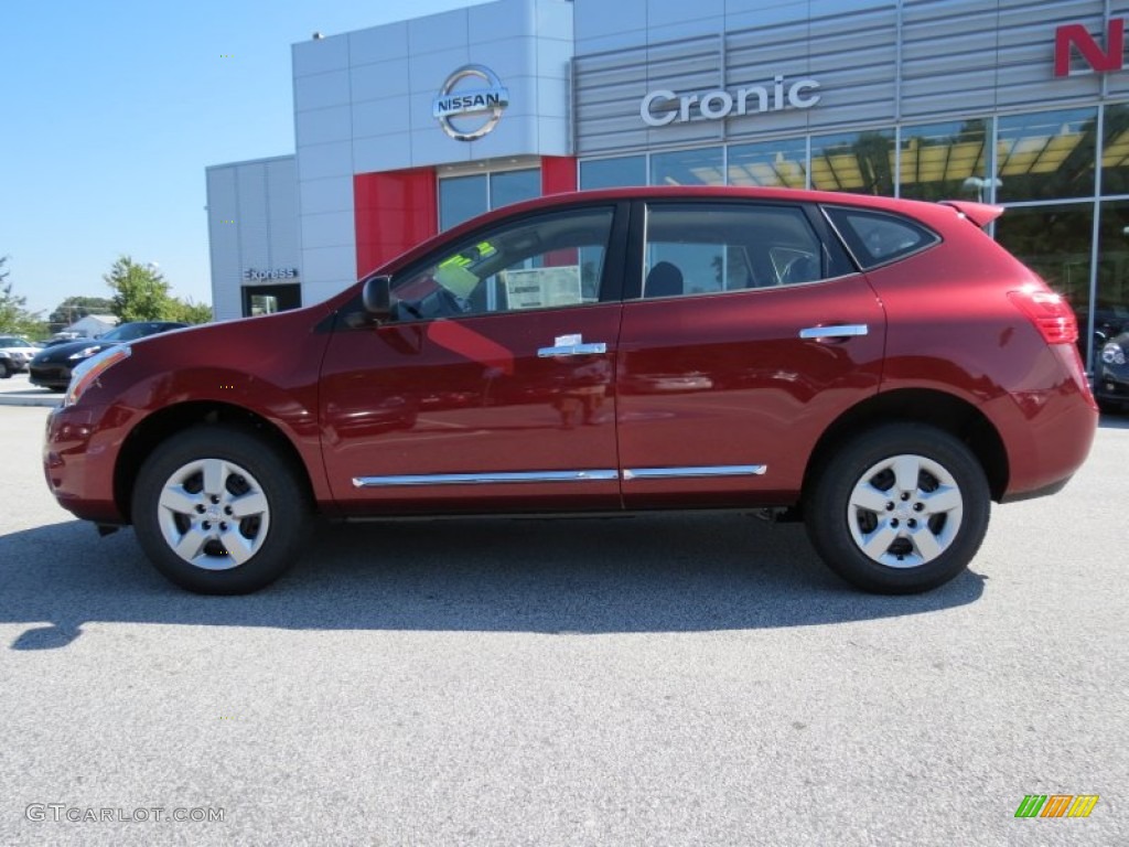 2013 Rogue S - Cayenne Red / Black photo #2