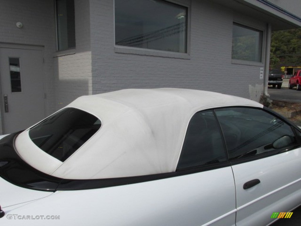 2000 Sebring JX Convertible - Bright White / Agate photo #5