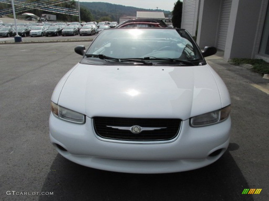 2000 Sebring JX Convertible - Bright White / Agate photo #7