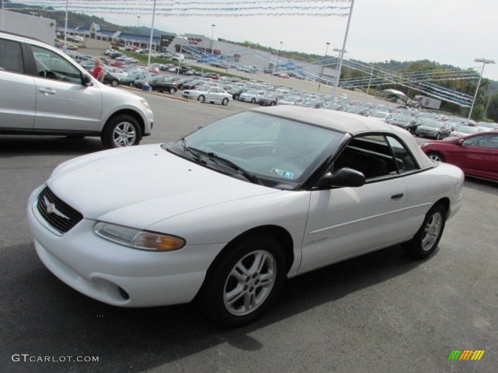 2000 Sebring JX Convertible - Bright White / Agate photo #8