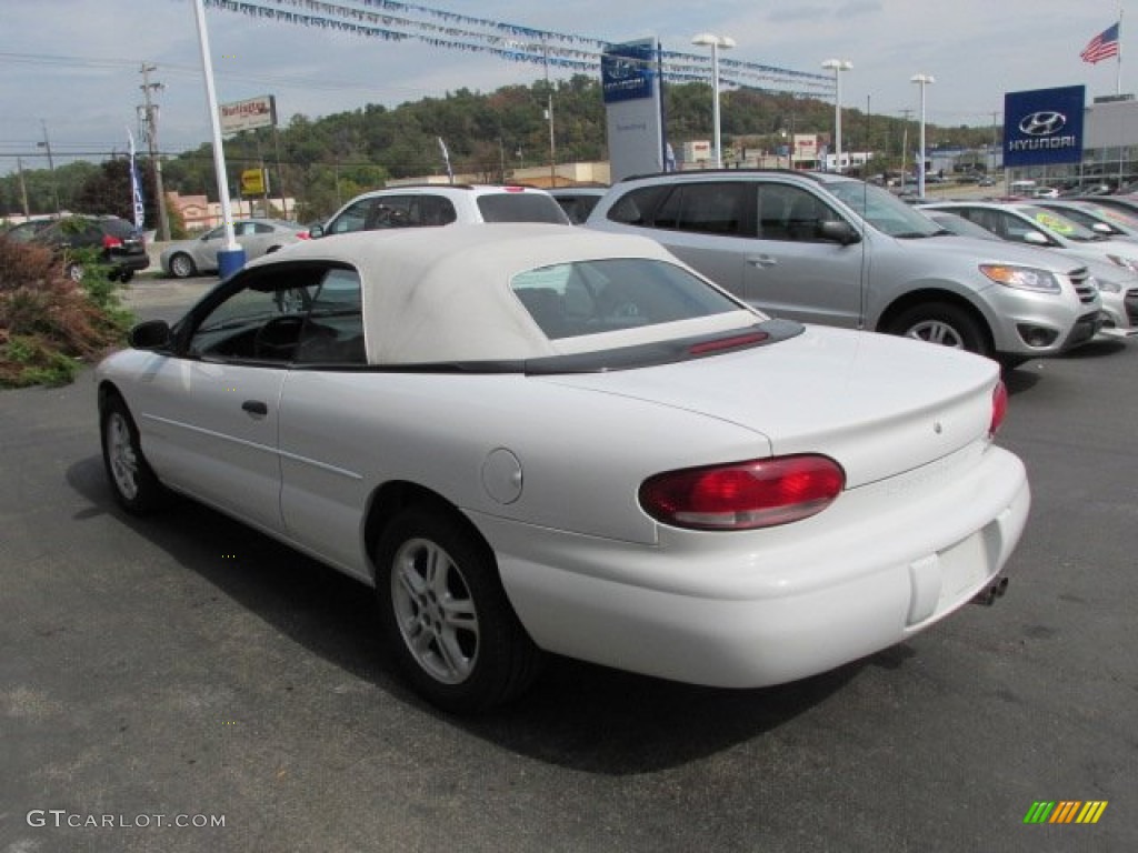 2000 Sebring JX Convertible - Bright White / Agate photo #9