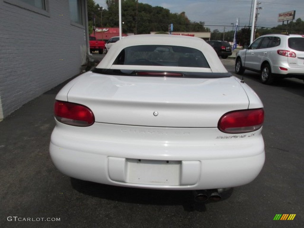 2000 Sebring JX Convertible - Bright White / Agate photo #10