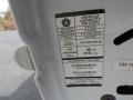 Info Tag of 2000 Sebring JX Convertible