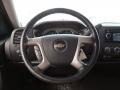 Ebony 2008 Chevrolet Silverado 1500 LS Crew Cab Steering Wheel