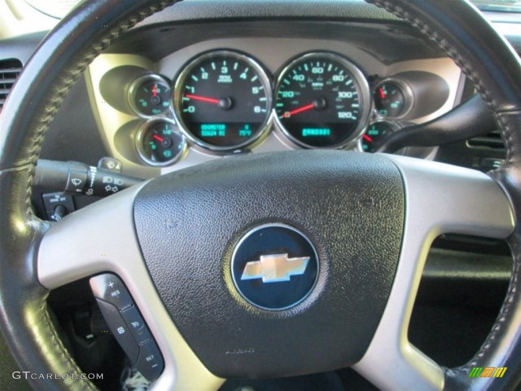 2009 Silverado 1500 LT Extended Cab - Blue Granite Metallic / Ebony photo #17