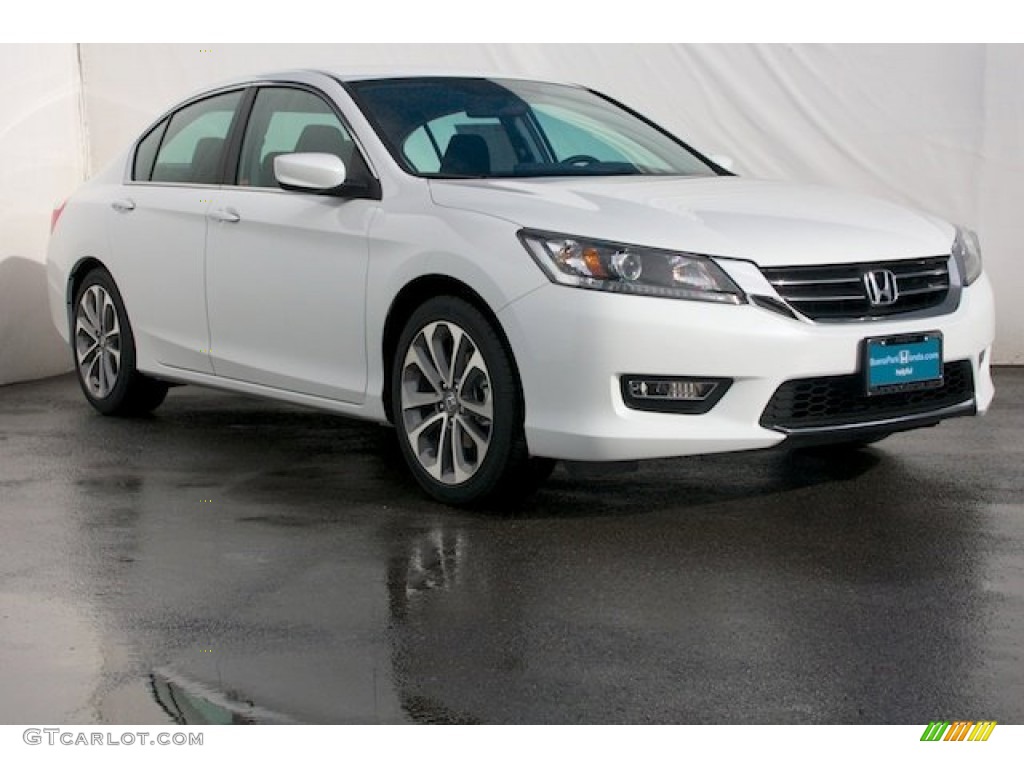2014 Accord Sport Sedan - White Orchid Pearl / Black photo #1
