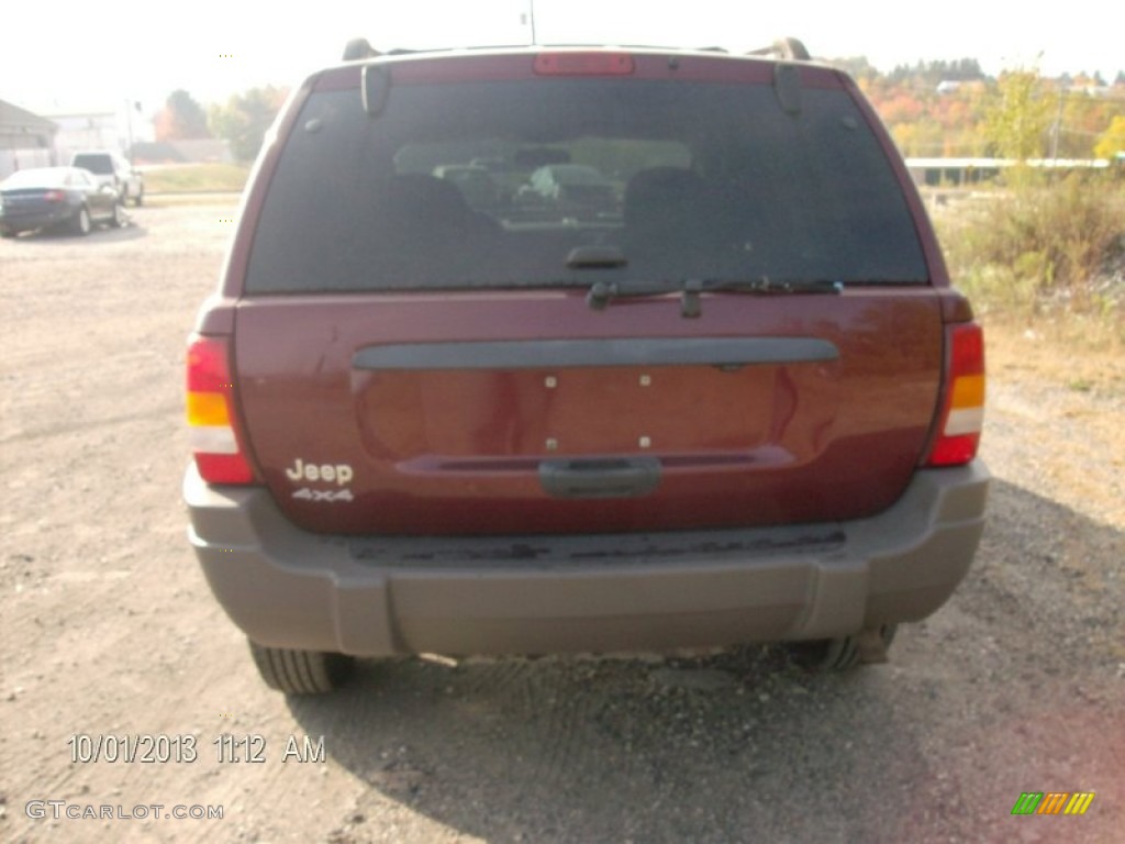 2003 Grand Cherokee Laredo 4x4 - Dark Garnet Red Pearl / Taupe photo #6