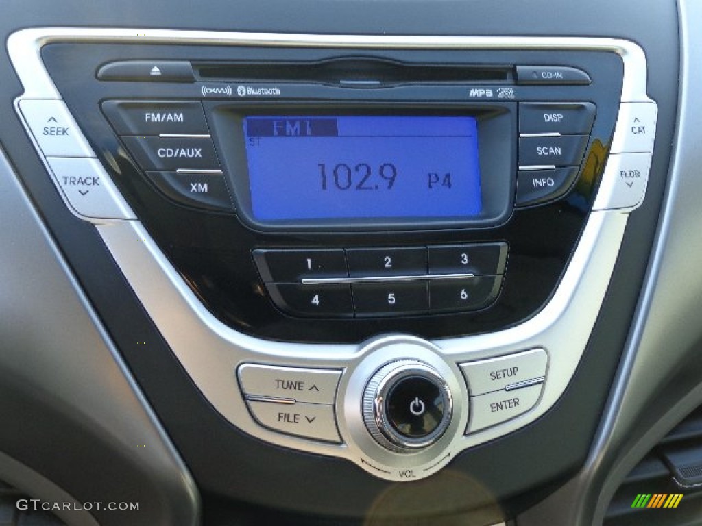 2012 Elantra GLS - Midnight Black / Beige photo #3