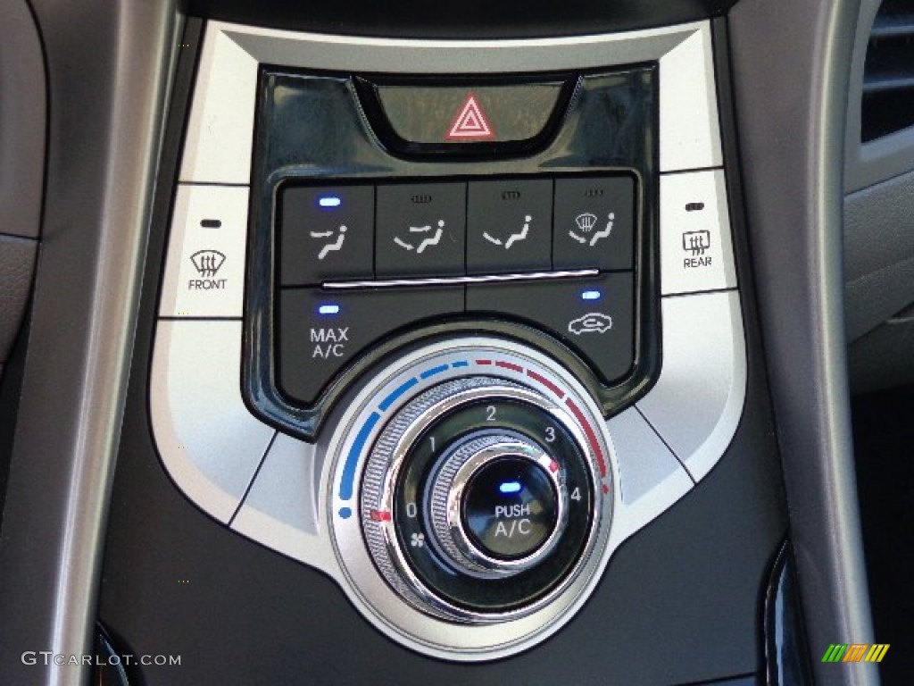 2012 Elantra GLS - Midnight Black / Beige photo #4