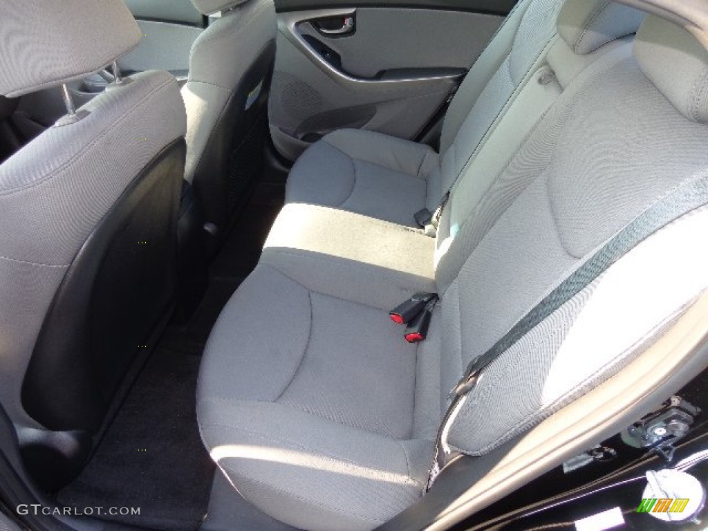 2012 Elantra GLS - Midnight Black / Beige photo #19