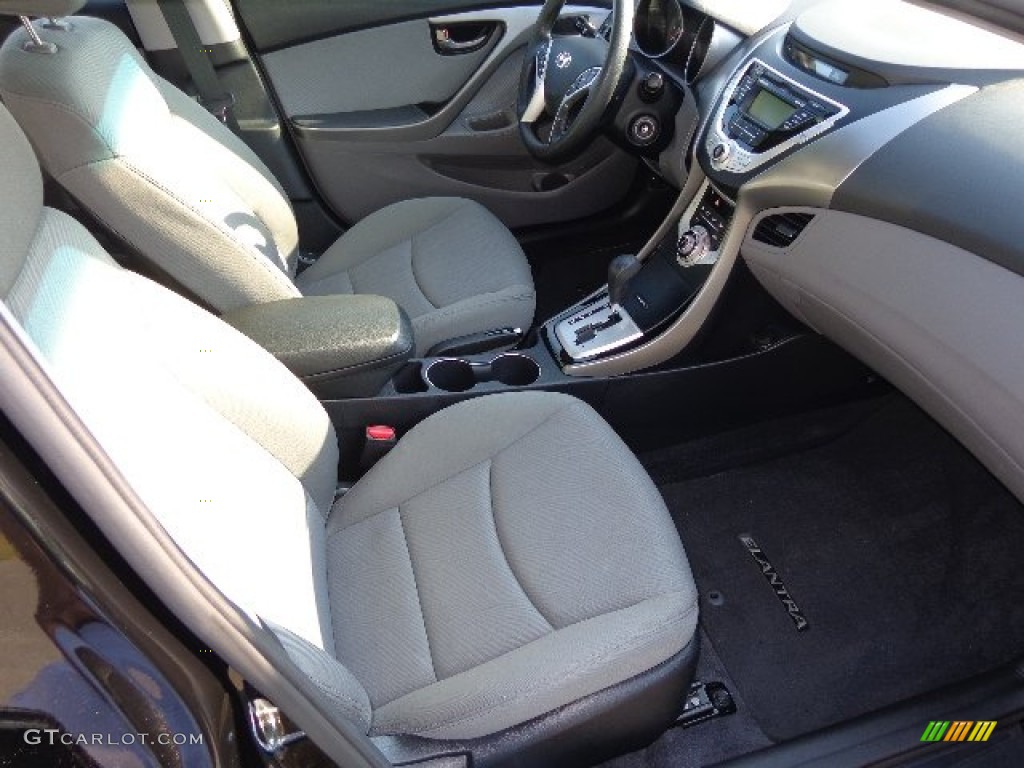 2012 Elantra GLS - Midnight Black / Beige photo #20