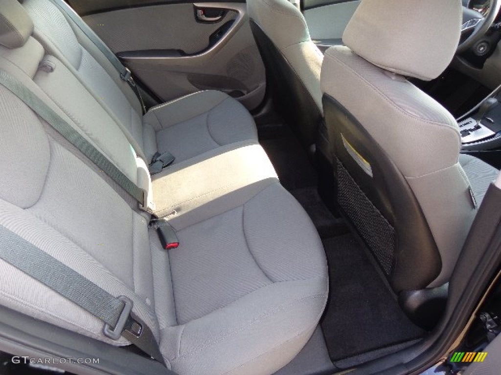 2012 Elantra GLS - Midnight Black / Beige photo #21