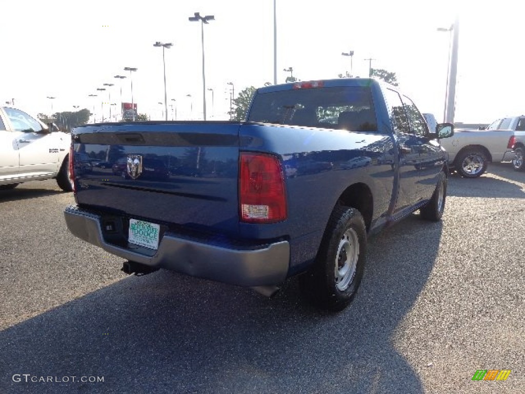 2009 Ram 1500 ST Quad Cab - Deep Water Blue Pearl / Dark Slate/Medium Graystone photo #12