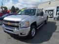 2014 Silver Ice Metallic Chevrolet Silverado 3500HD LTZ Crew Cab 4x4  photo #5