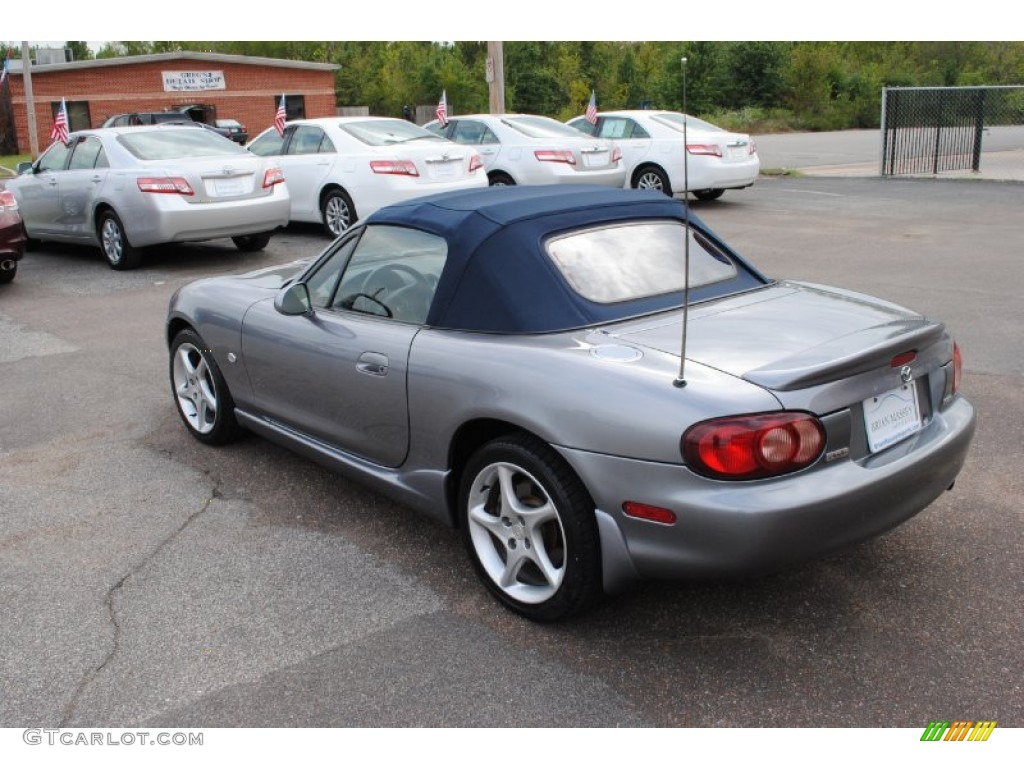 2003 MX-5 Miata Shinsen Roadster - Titanium Gray Metallic / Dark Blue photo #3