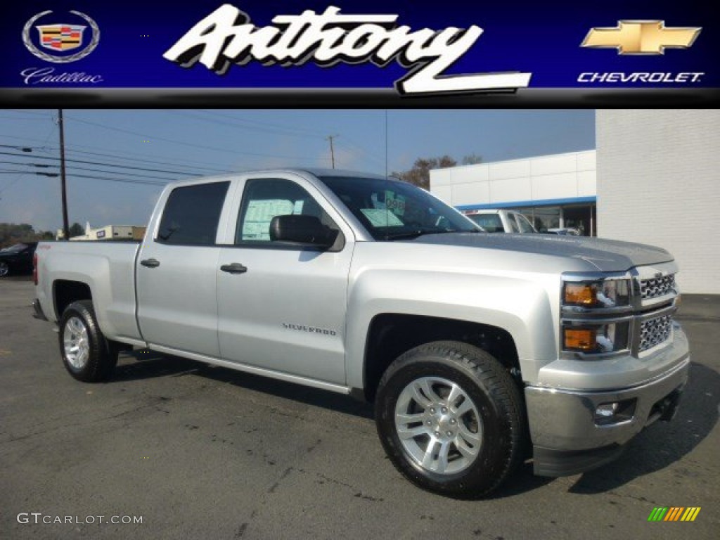 2014 Silverado 1500 LT Crew Cab 4x4 - Silver Ice Metallic / Jet Black photo #1