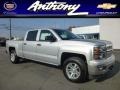 2014 Silver Ice Metallic Chevrolet Silverado 1500 LT Crew Cab 4x4  photo #1
