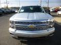 2014 Silver Ice Metallic Chevrolet Silverado 1500 LT Crew Cab 4x4  photo #2