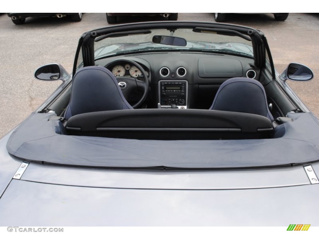 2003 MX-5 Miata Shinsen Roadster - Titanium Gray Metallic / Dark Blue photo #10