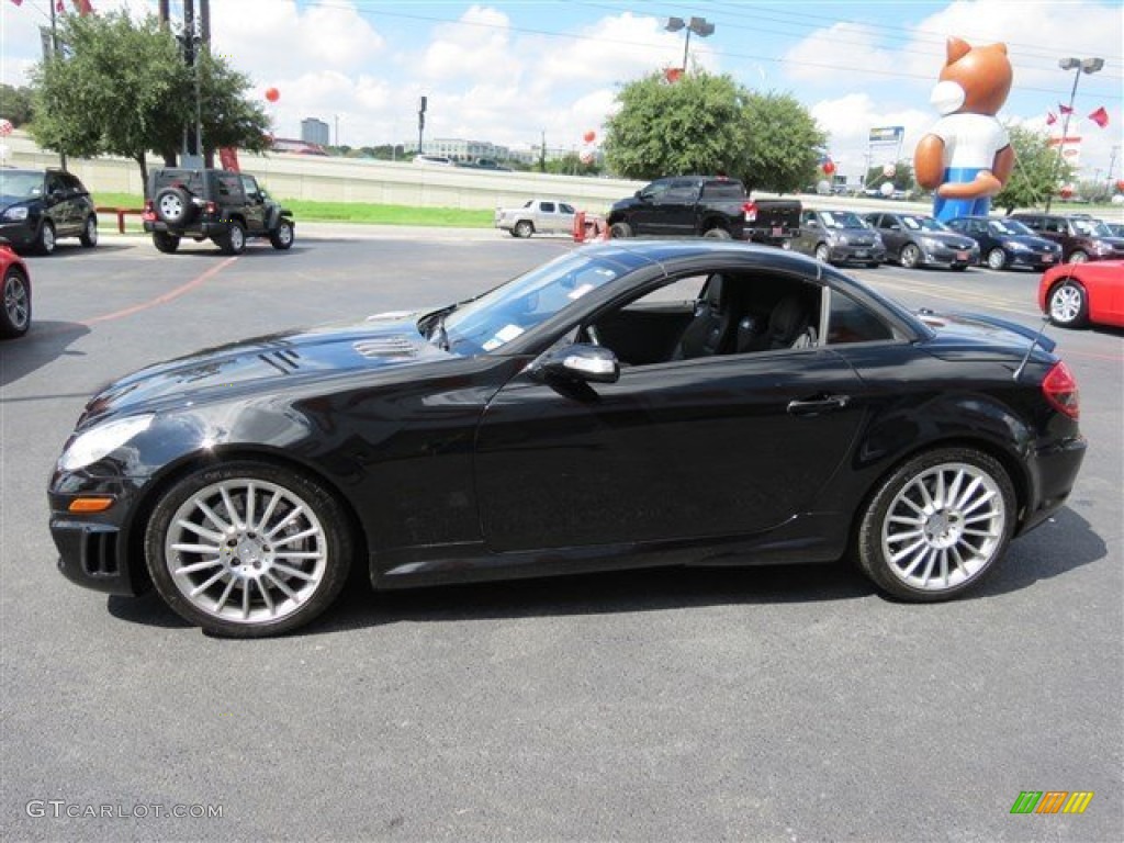 Black 2008 Mercedes-Benz SLK 55 AMG Roadster Exterior Photo #86512624