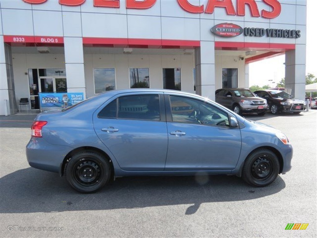 2009 Yaris S Sedan - Pacific Blue Metallic / Dark Charcoal photo #8
